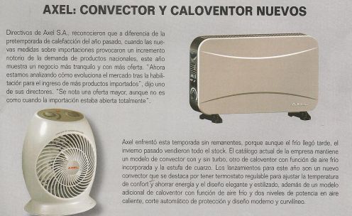 Convector y Caloventor nuevos