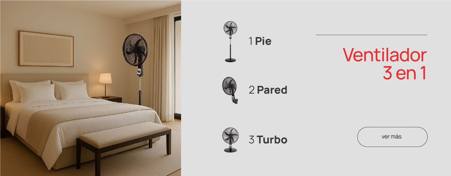 Ventilador 3 en 1 de 18