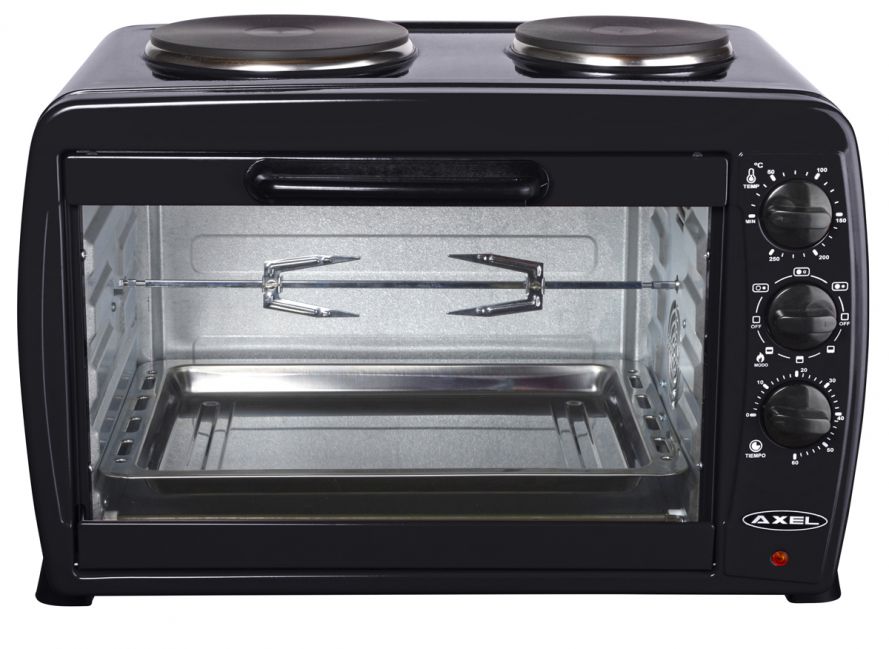 Horno eléctrico de 45 litros con spiedo y hornallas AX-HCEH45 ...